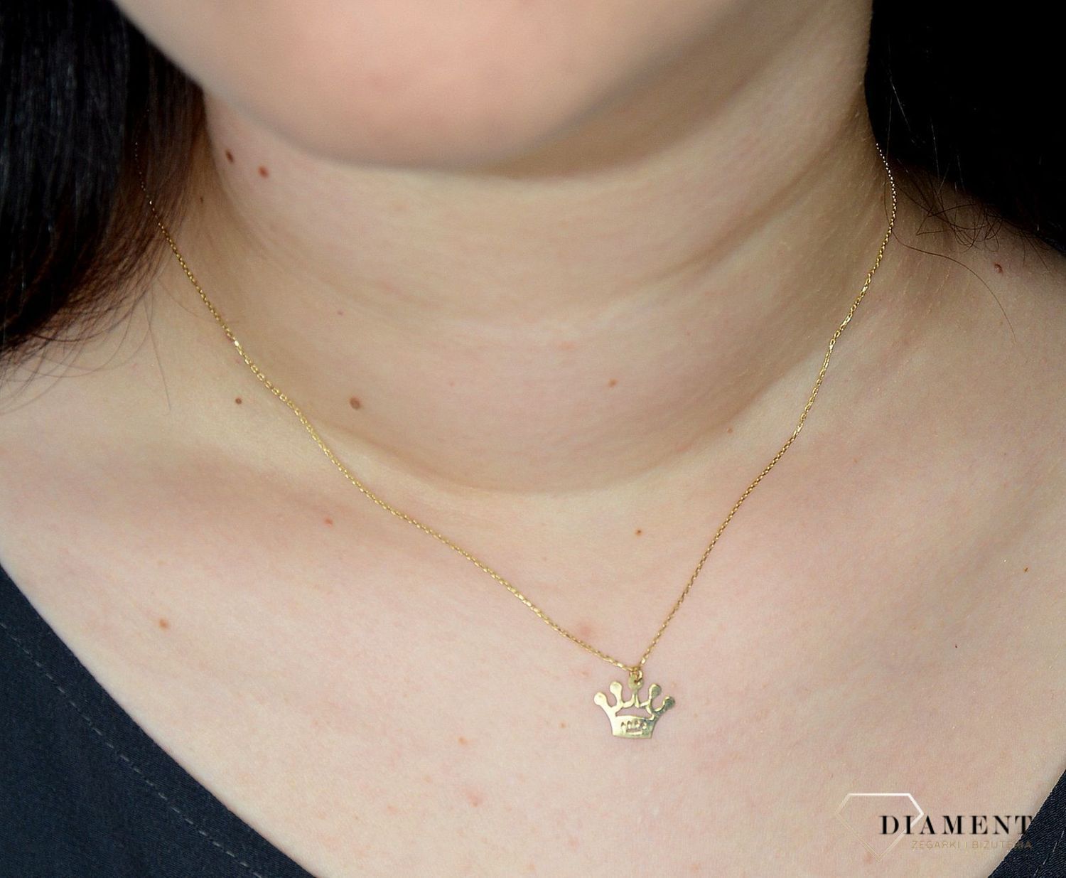 Złoty naszyjnik celebrytka 333 korona NSZ-000000-015-333.jpg