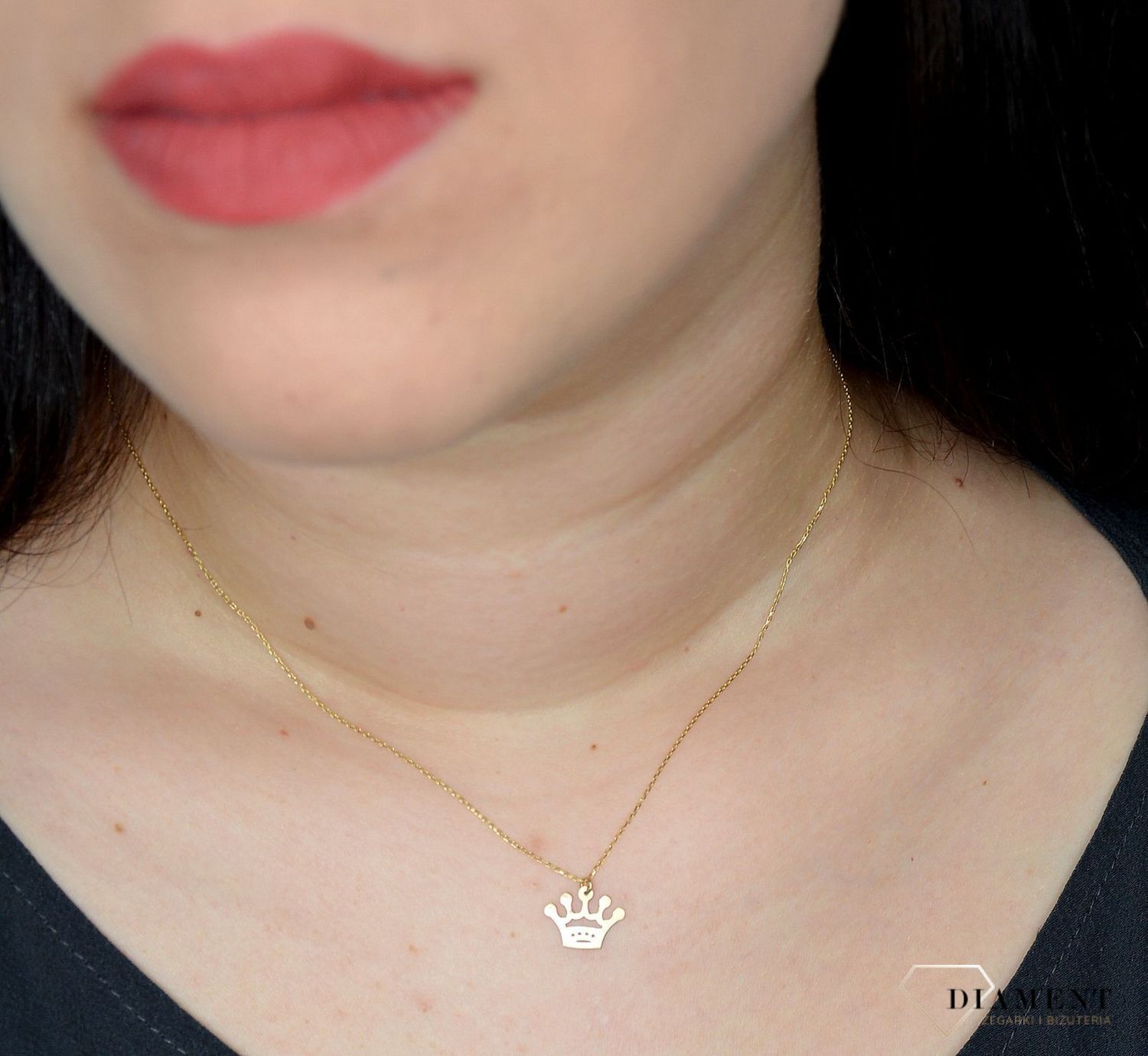 Złoty naszyjnik celebrytka 333 korona NSZ-000000-015-333.jpg