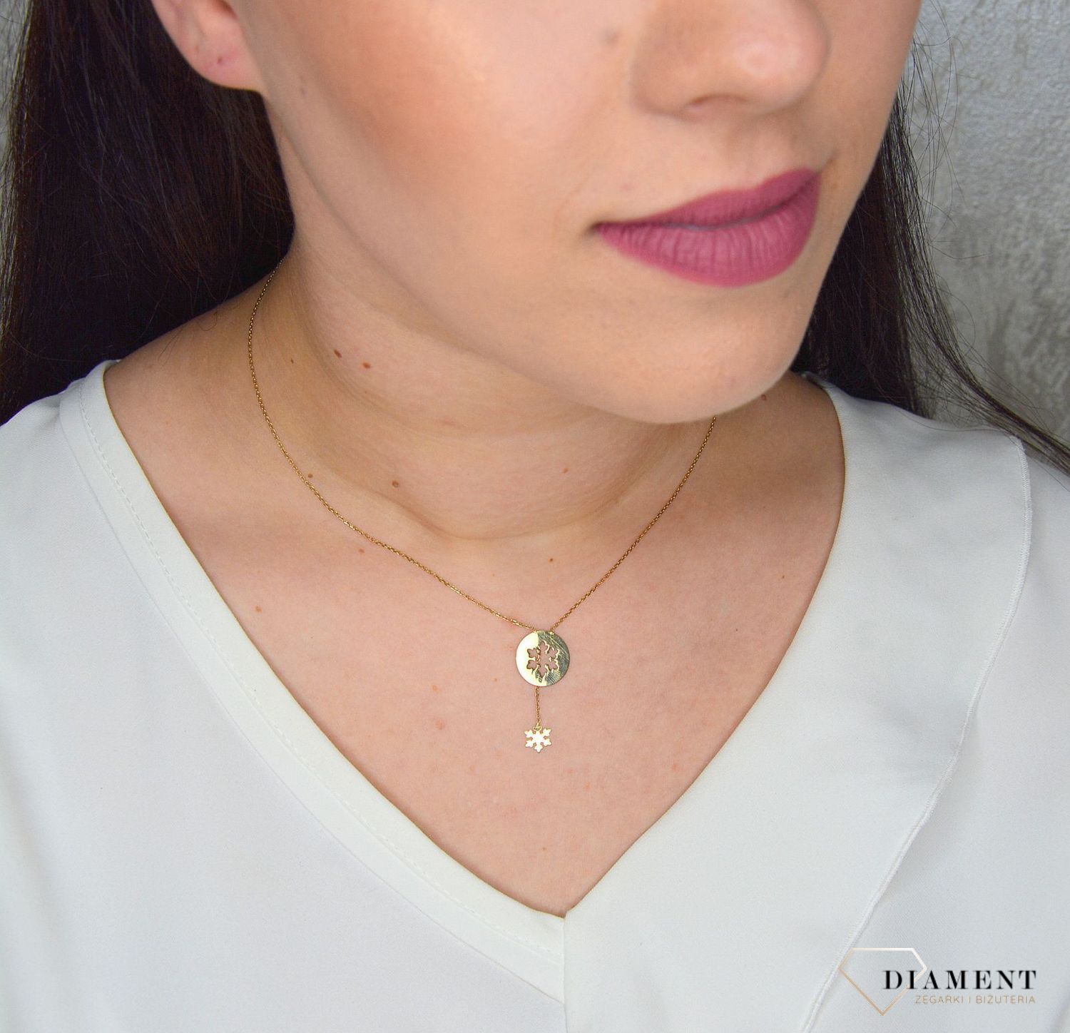 Złoty naszyjnik celebrytka 333 śnieżynka NSZ-000000-019-333.jpg