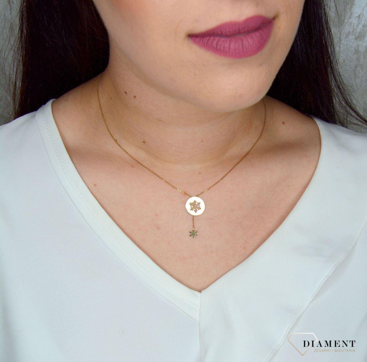 Złoty naszyjnik celebrytka 333 śnieżynka NSZ-000000-019-333.jpg