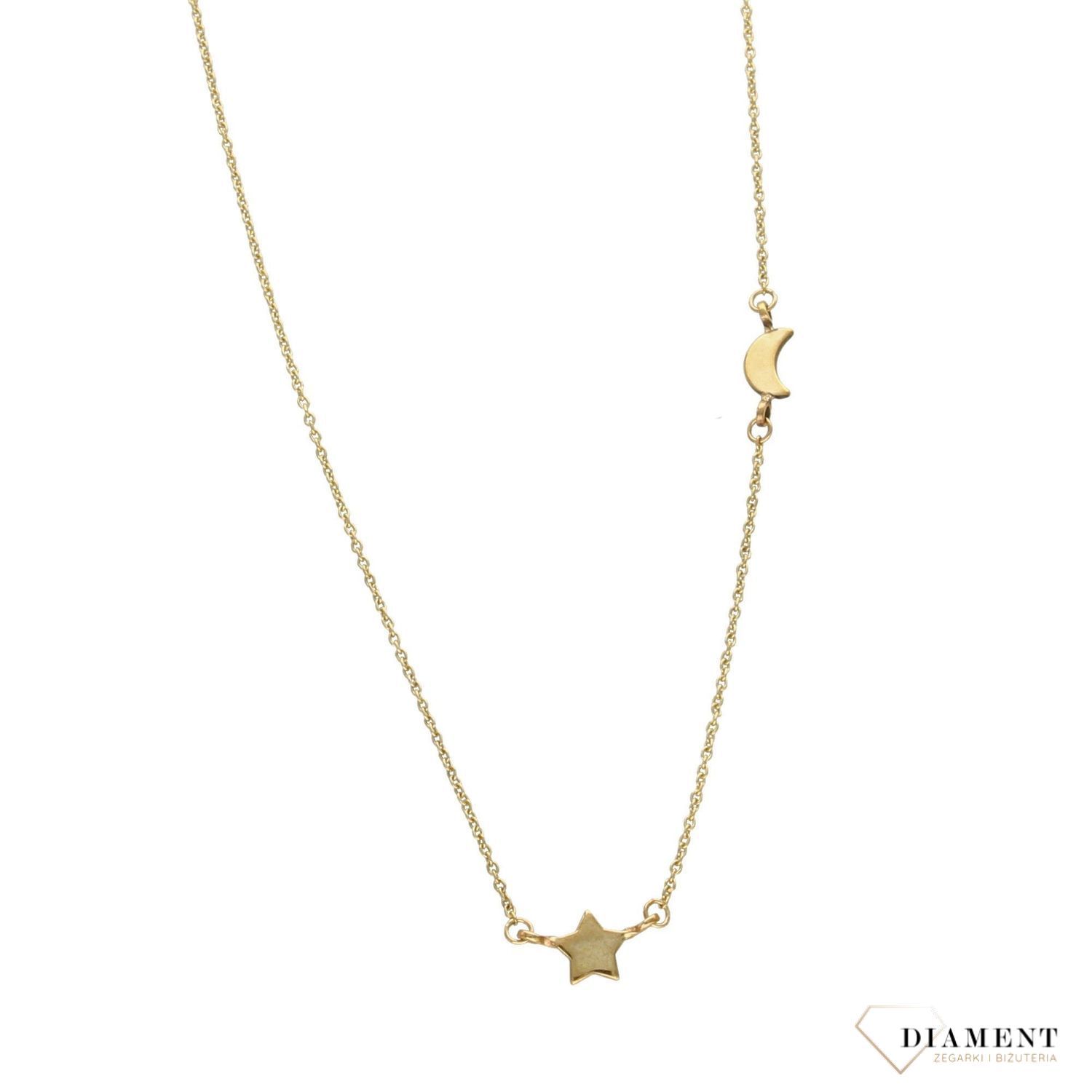 Złoty naszyjnik celebrytka gwiazdka i księżyc NSZ-000000-020-333.jpg