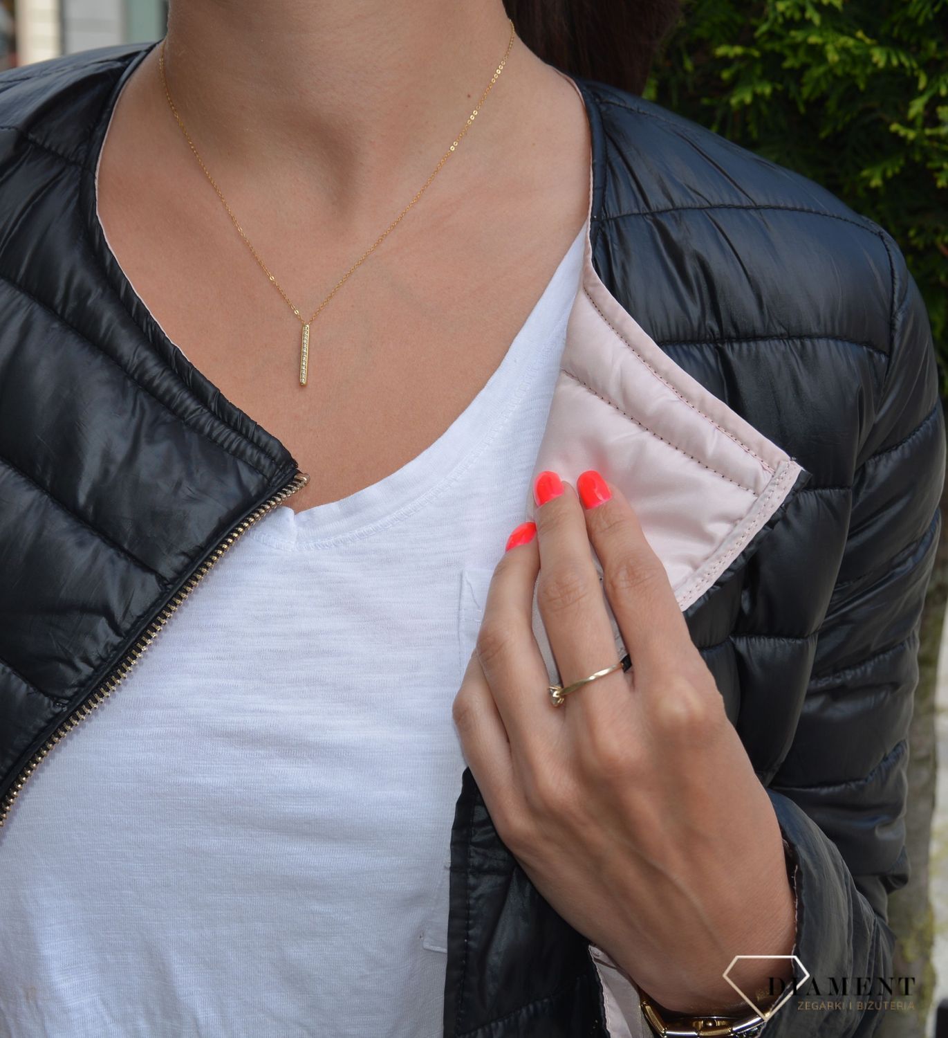 Złoty naszyjnik celebrytka 585 patyczek z cyrkonią v.jpg