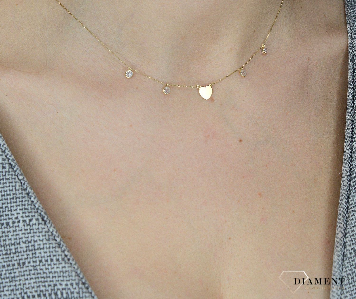 Naszyjnik złoty choker NSZ-000000-028-585  ✓Złote Naszyjniki Damskie w Sklepie z Biżuterią zegarki-diament.pl✓Piękne i Eleganckie Naszyjniki dla Kobiet✓.jpg