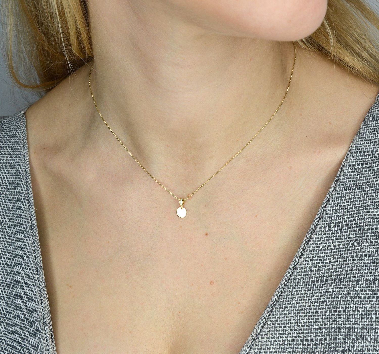 Złoty naszyjnik celebrytka 585 'wiszące kółko' NSZ-000000-033-585.jpg