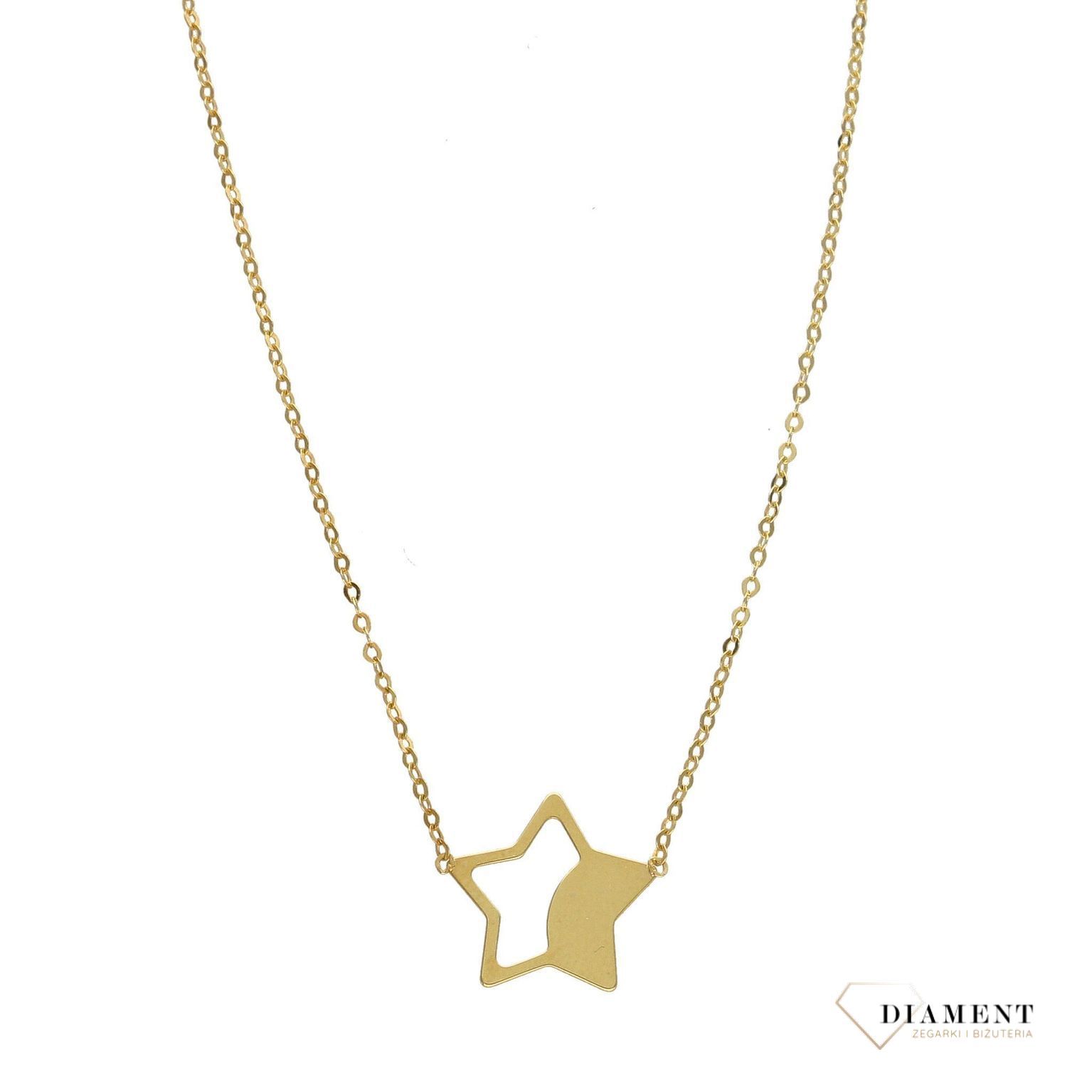 Złoty naszyjnik celebrytka 585 'Gwiazdka' NSZ-000000-047-585.jpg
