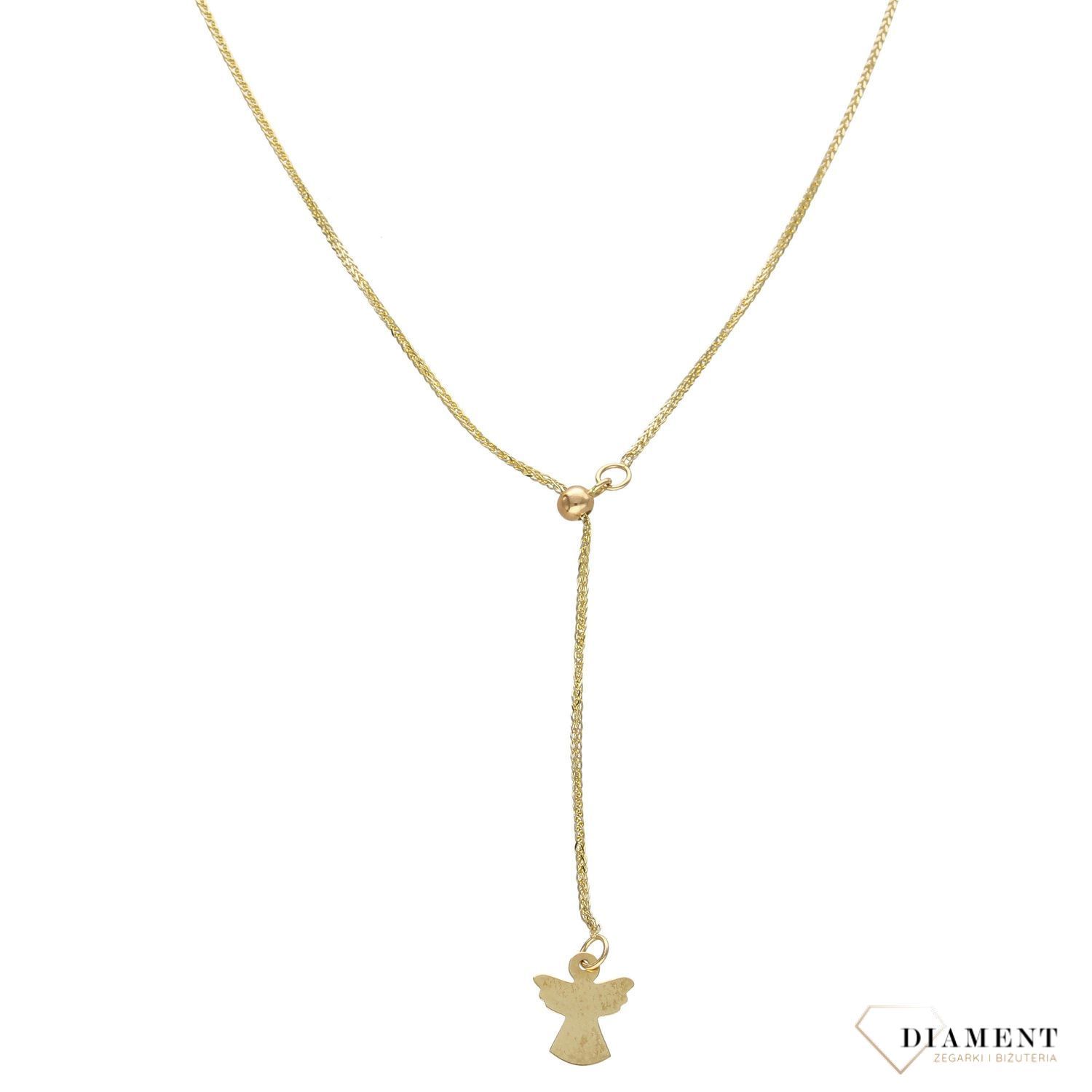 Naszyjnik złoty celebrytka 585 aniołek ✓Złote Naszyjniki Damskie w Sklepie z Biżuterią zegarki-diament.pl ✓Piękne i Eleganckie Naszyjniki dla Kobiet ✓Prawdziwe Złoto ✓.jpg