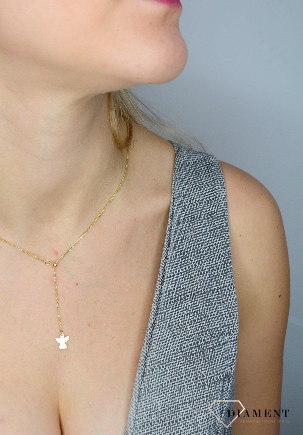 Naszyjnik złoty celebrytka 585 aniołek ✓Złote Naszyjniki Damskie w Sklepie z Biżuterią zegarki-diament.pl ✓Piękne i Eleganckie Naszyjniki dla Kobiet ✓Prawdziwe Złoto ✓.jpg
