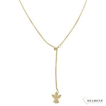 Naszyjnik złoty celebrytka 585 aniołek ✓Złote Naszyjniki Damskie w Sklepie z Biżuterią zegarki-diament.pl ✓Piękne i Eleganckie Naszyjniki dla Kobiet ✓Prawdziwe Złoto ✓.jpg