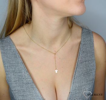 Naszyjnik złoty celebrytka 585 aniołek ✓Złote Naszyjniki Damskie w Sklepie z Biżuterią zegarki-diament.pl ✓Piękne i Eleganckie Naszyjniki dla Kobiet ✓Prawdziwe Złoto ✓3.JPG