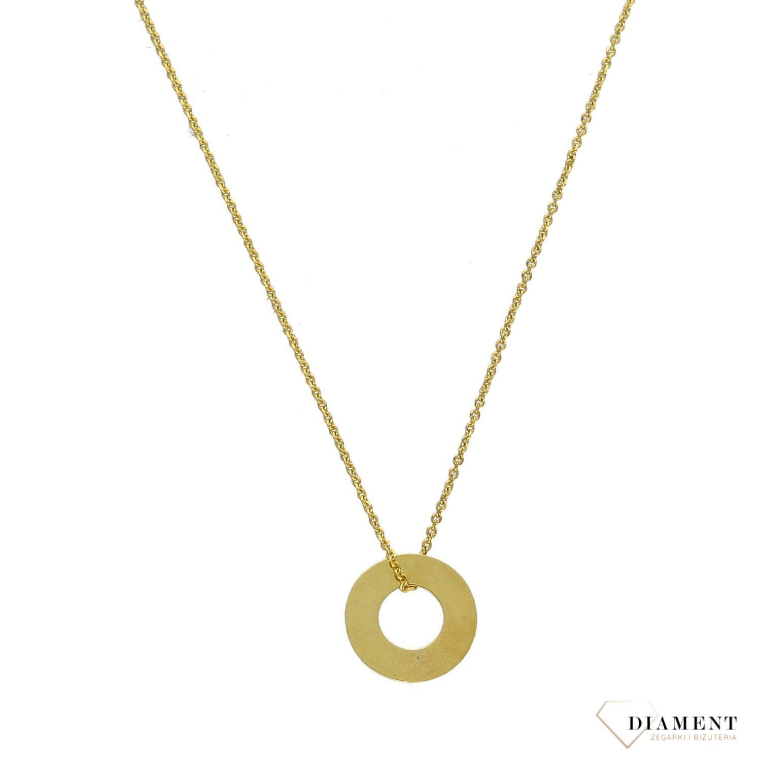 Naszyjnik złoty próby 585 Kółeczko NSZ-000000-071-585.jpg