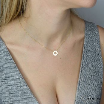 Naszyjnik złoty próby 585 Kółeczko NSZ-000000-071-585  ✓Złote Naszyjniki Damskie w Sklepie z Biżuterią zegarki-diament.pl✓Piękne i Eleganckie Naszyjniki dla Kobiet✓4.JPG