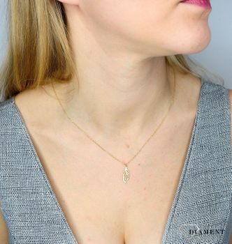 Naszyjnik złoty próby 585 listek NSZ-000000-077-585  ✓Złote Naszyjniki Damskie w Sklepie z Biżuterią zegarki-diament.pl✓ Piękne i Eleganckie Naszyjniki dla Kobiet✓5.JPG