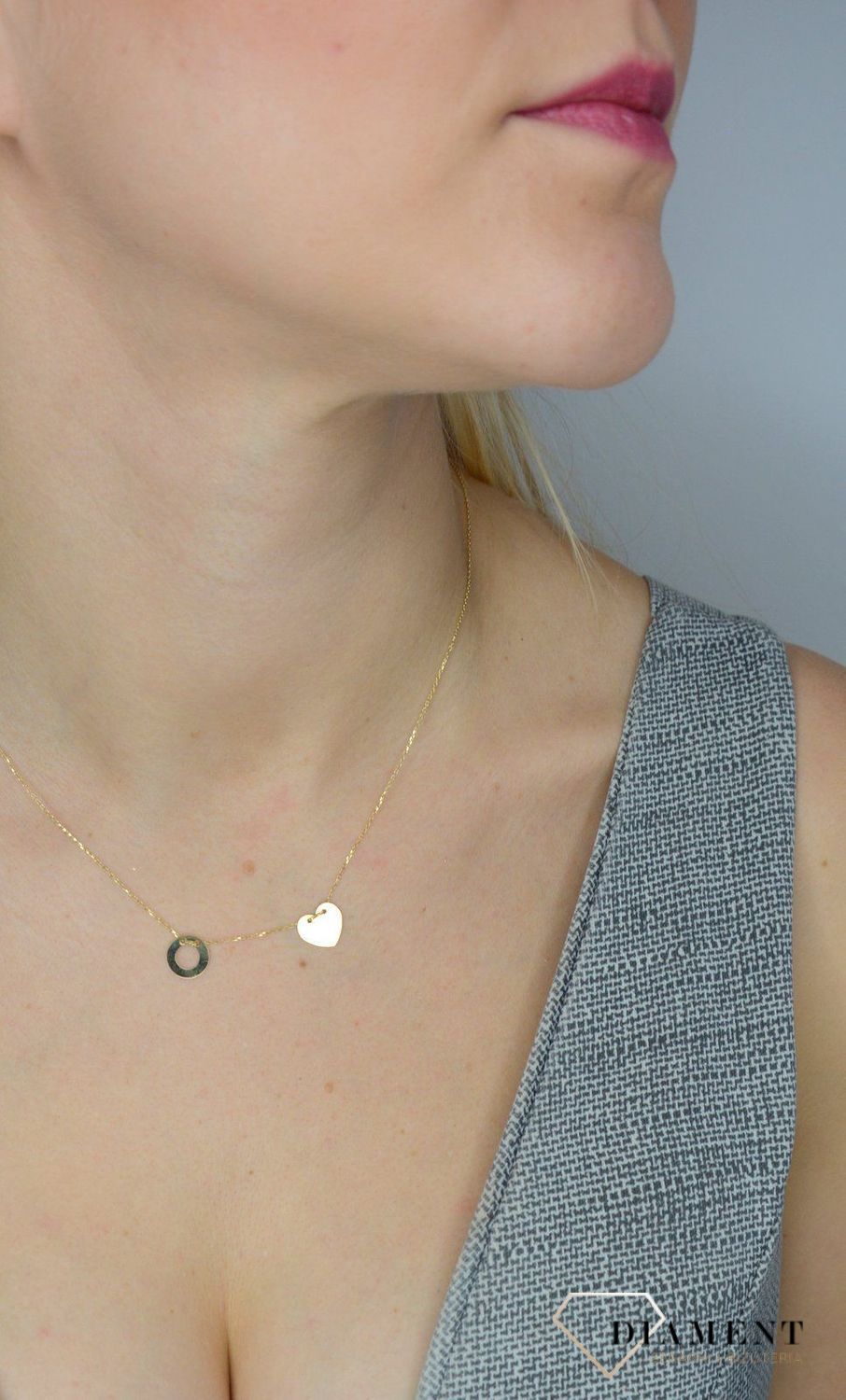 Naszyjnik złoty próby 585 celebrytka NSZ-000000-083-585  Jest to idealny pomysł na prezent dla ukochanej, który został wykonany z wysokiej jakości 14-karatowego żółtego złota..jpg