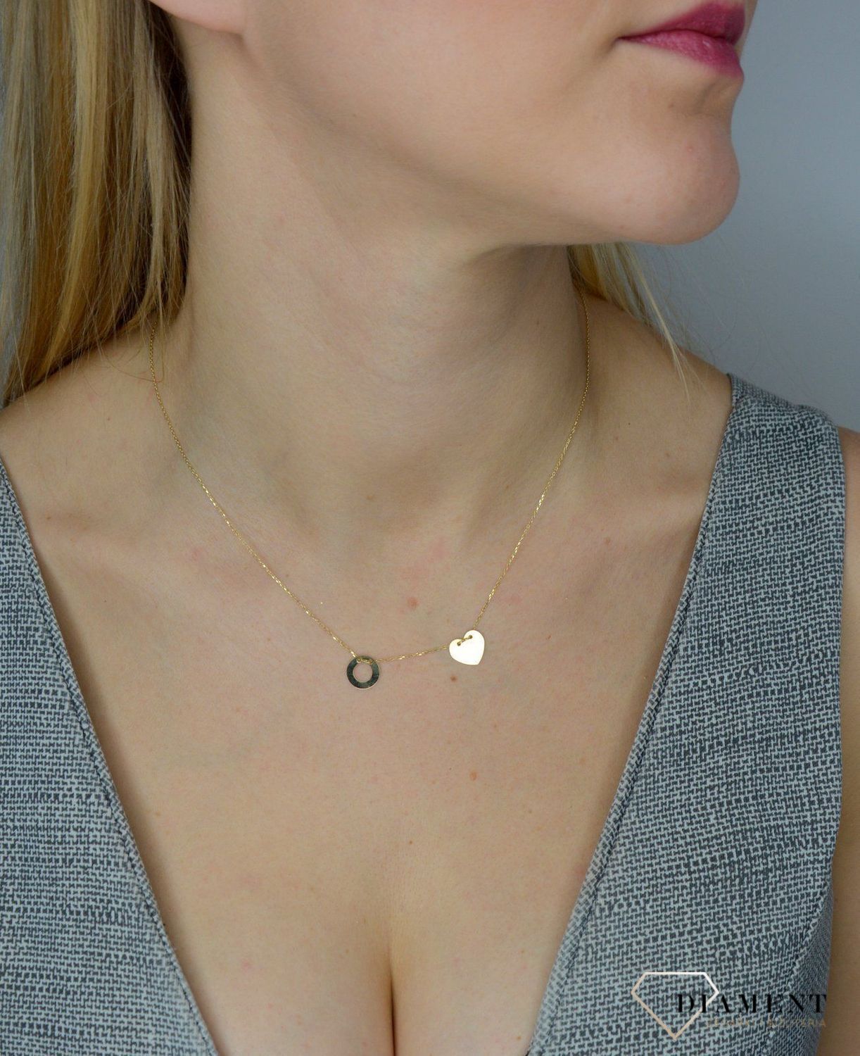 Naszyjnik złoty próby 585 celebrytka NSZ-000000-083-585  Jest to idealny pomysł na prezent dla ukochanej, który został wykonany z wysokiej jakości 14-karatowego żółtego złota..jpg