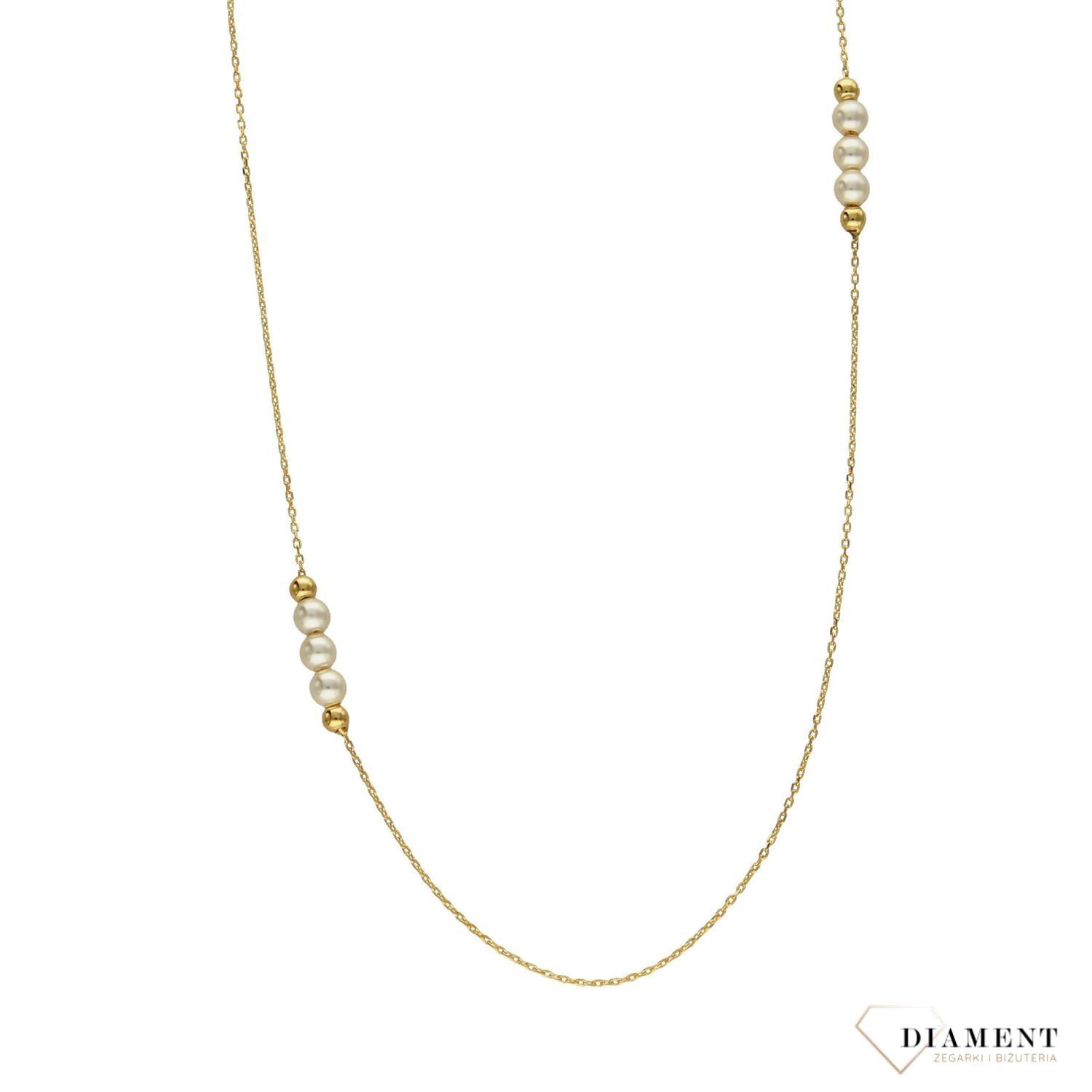 Złoty naszyjnik 585 perełki NSZ-000000-094-585.jpg