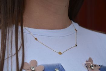 Złoty naszyjnik celebrytka z koła✓Złote Naszyjniki Damskie w Sklepie z Biżuterią zegarki-diament (1).JPG