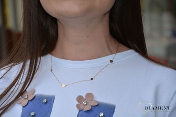 Złoty naszyjnik celebrytka z koła✓Złote Naszyjniki Damskie w Sklepie z Biżuterią zegarki-diament (2).JPG
