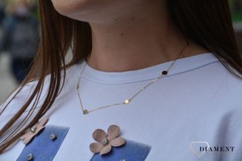 Złoty naszyjnik celebrytka z koła✓Złote Naszyjniki Damskie w Sklepie z Biżuterią zegarki-diament (3).JPG