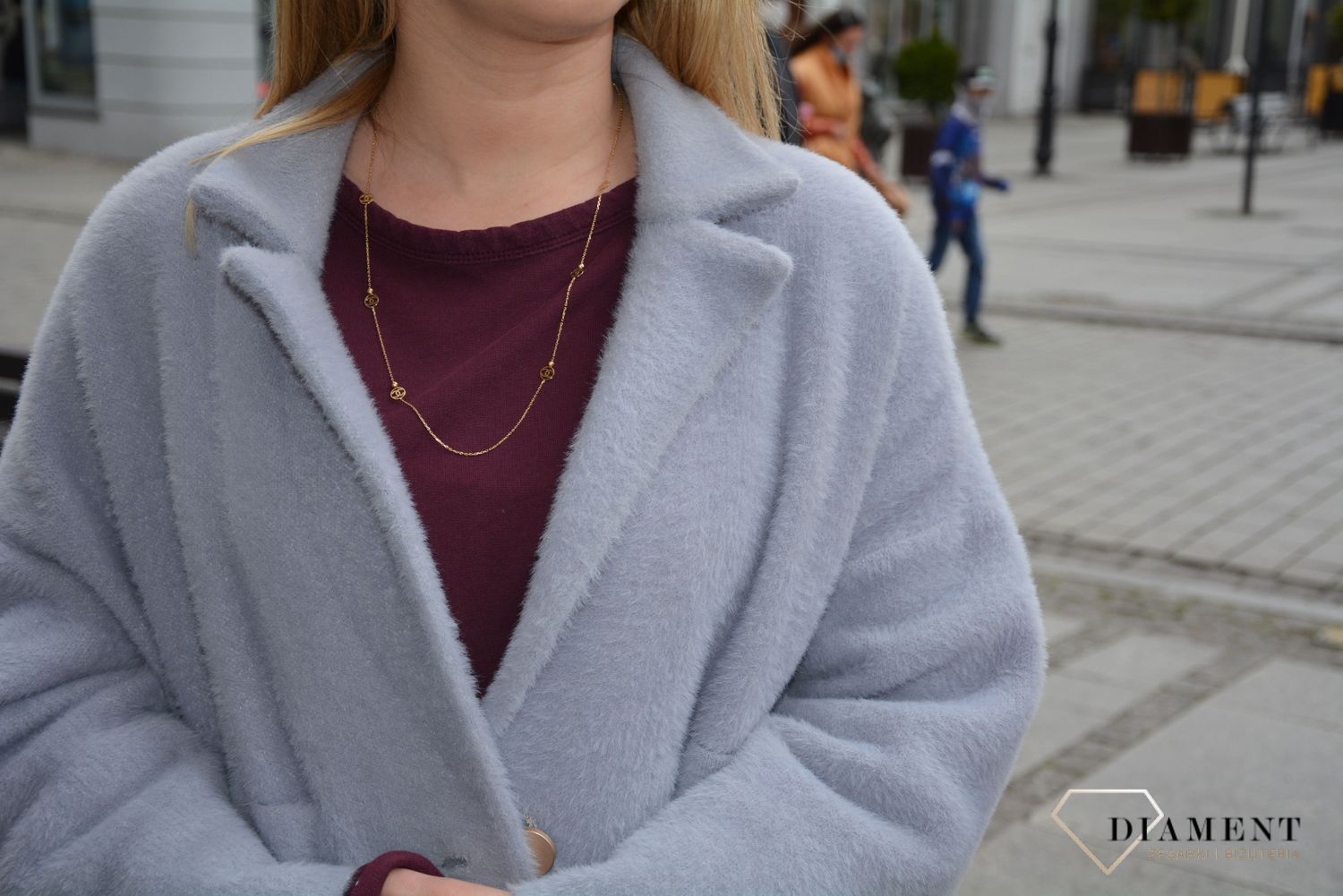 Złoty naszyjnik 585 o modnym wzorze.jpg