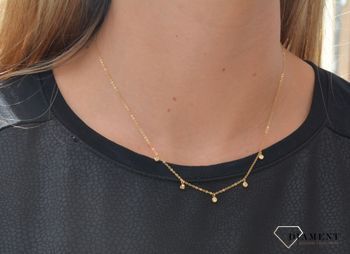 Złoty naszyjnik celebrytka wiszące cyrkonie✓Złote Naszyjniki Damskie w Sklepie z Biżuterią zegarki-diament.pl✓Piękne i Eleganckie Naszyjniki dla Kobiet✓Wymarzony prezent (5).JPG