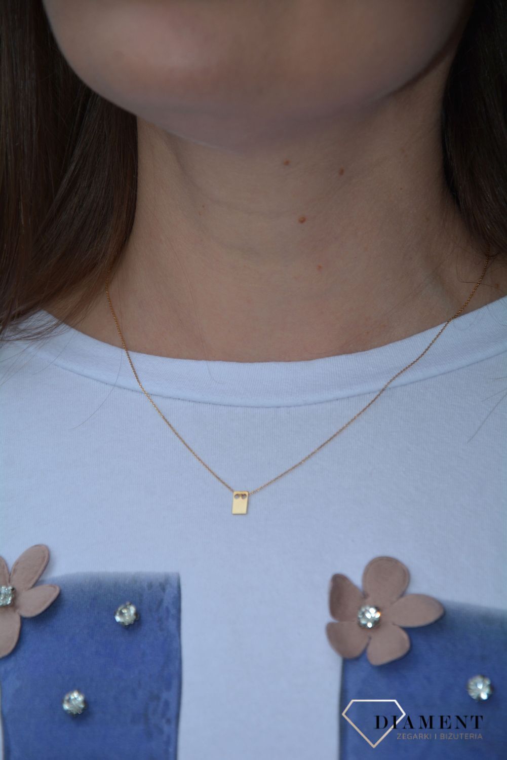 Naszyjnik celebrytka 585 blaszka NSZ-000000-109-585.jpg