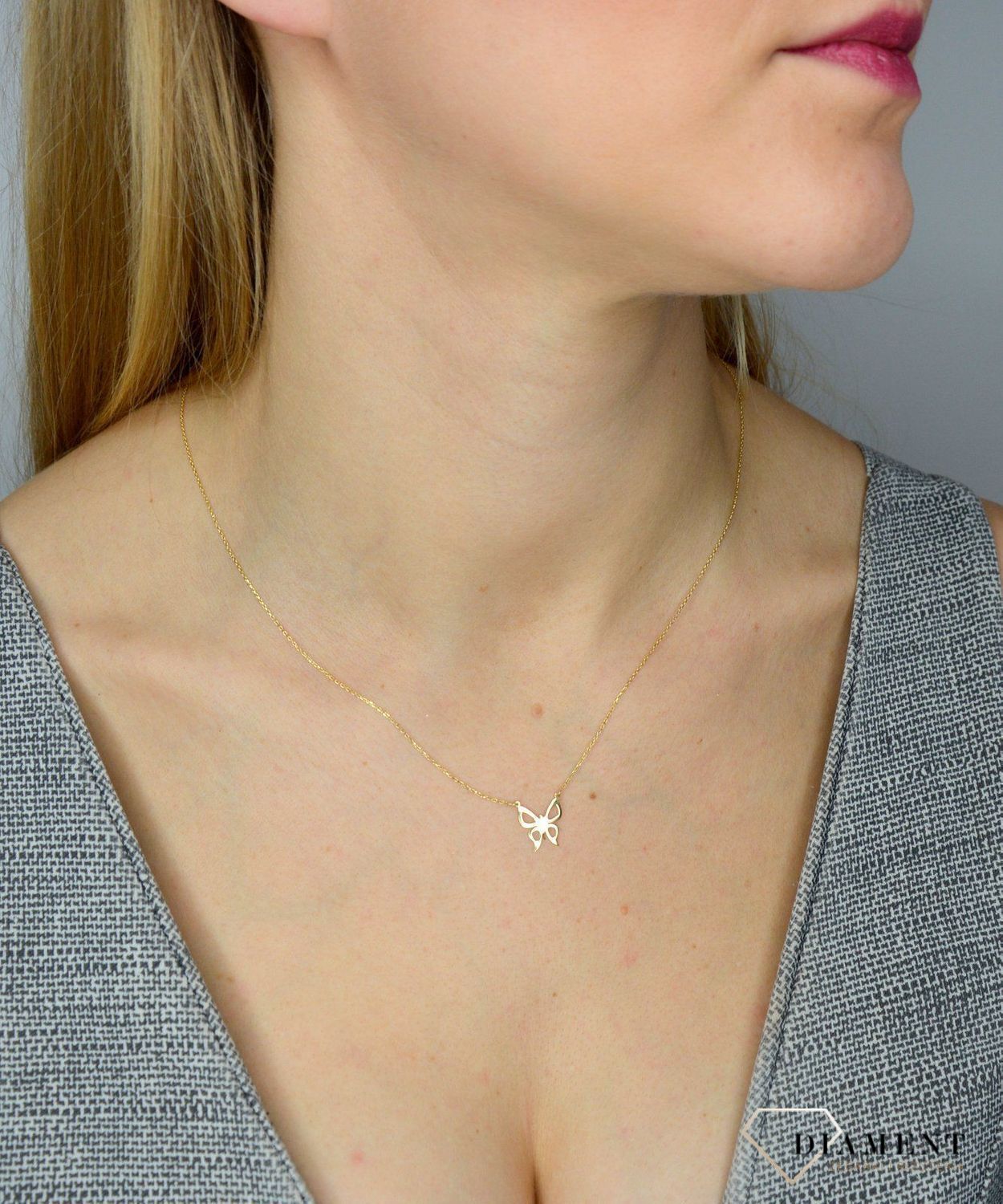 Naszyjnik złoty celebrytka 585 motyl ✓Złote Naszyjniki Damskie w Sklepie z Biżuterią zegarki-diament.pl✓Piękne i Eleganckie Naszyjniki dla Kobiet✓Prawdziwe Złoto ✓.jpg