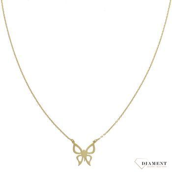 Naszyjnik złoty celebrytka 585 motyl ✓Złote Naszyjniki Damskie w Sklepie z Biżuterią zegarki-diament.pl✓Piękne i Eleganckie Naszyjniki dla Kobiet✓Prawdziwe Złoto ✓.jpg