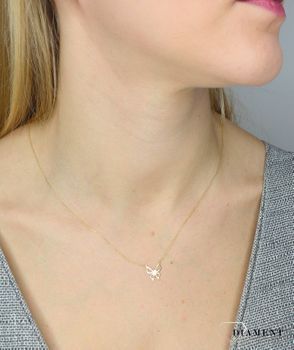 Naszyjnik złoty celebrytka 585 motyl ✓Złote Naszyjniki Damskie w Sklepie z Biżuterią zegarki-diament.pl✓Piękne i Eleganckie Naszyjniki dla Kobiet✓Prawdziwe Złoto ✓3.JPG
