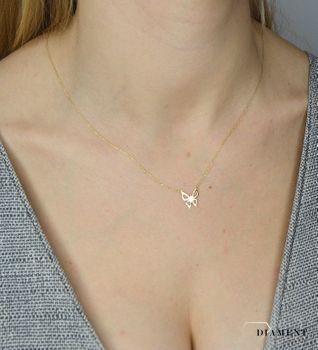 Naszyjnik złoty celebrytka 585 motyl ✓Złote Naszyjniki Damskie w Sklepie z Biżuterią zegarki-diament.pl✓Piękne i Eleganckie Naszyjniki dla Kobiet✓Prawdziwe Złoto ✓4.JPG