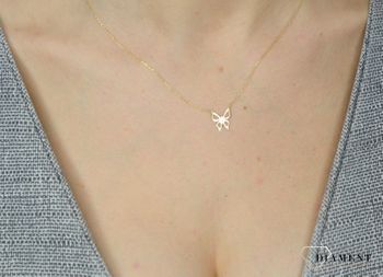 Naszyjnik złoty celebrytka 585 motyl ✓Złote Naszyjniki Damskie w Sklepie z Biżuterią zegarki-diament.pl✓Piękne i Eleganckie Naszyjniki dla Kobiet✓Prawdziwe Złoto ✓7.JPG