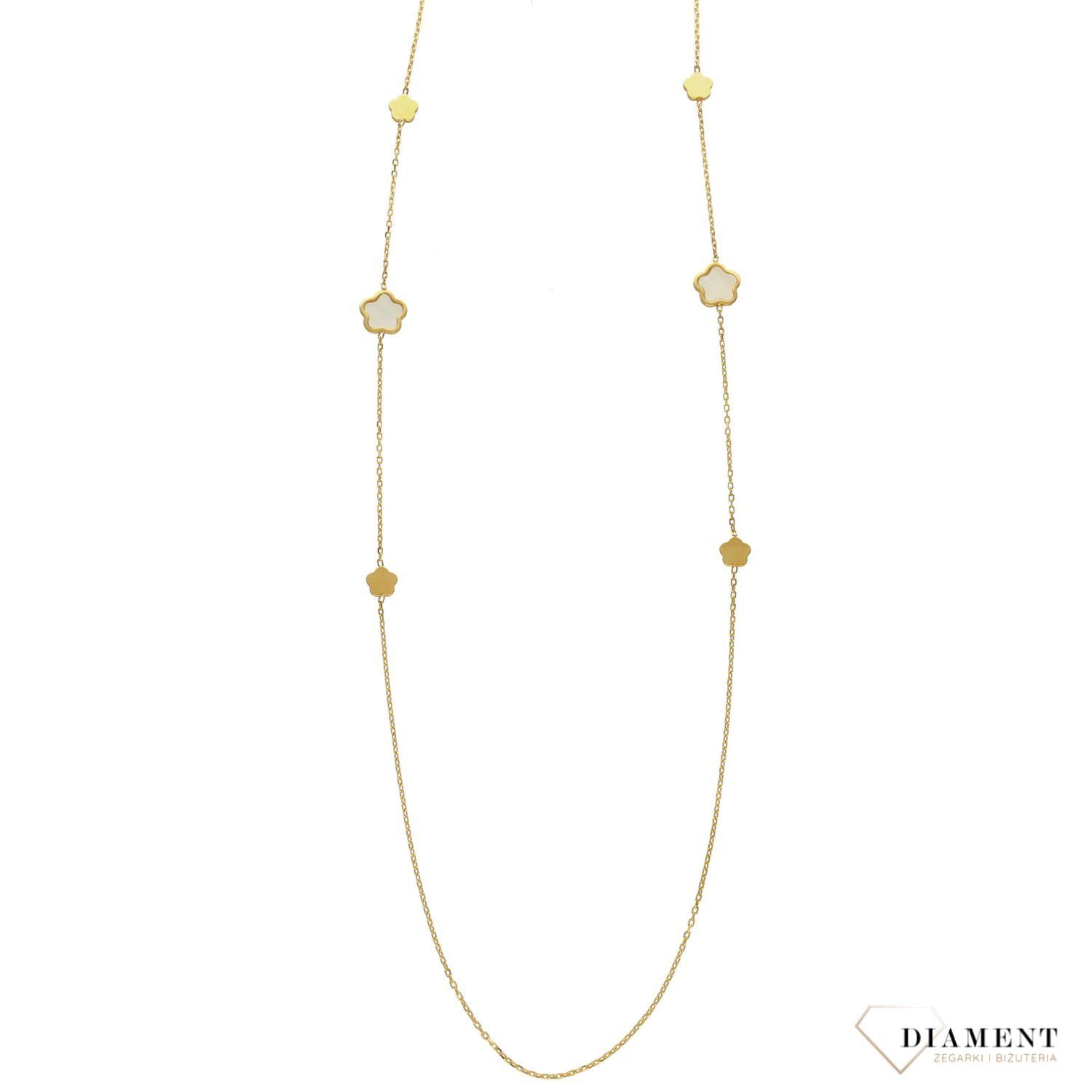 Złoty naszyjnik 585 kwiatki.jpg