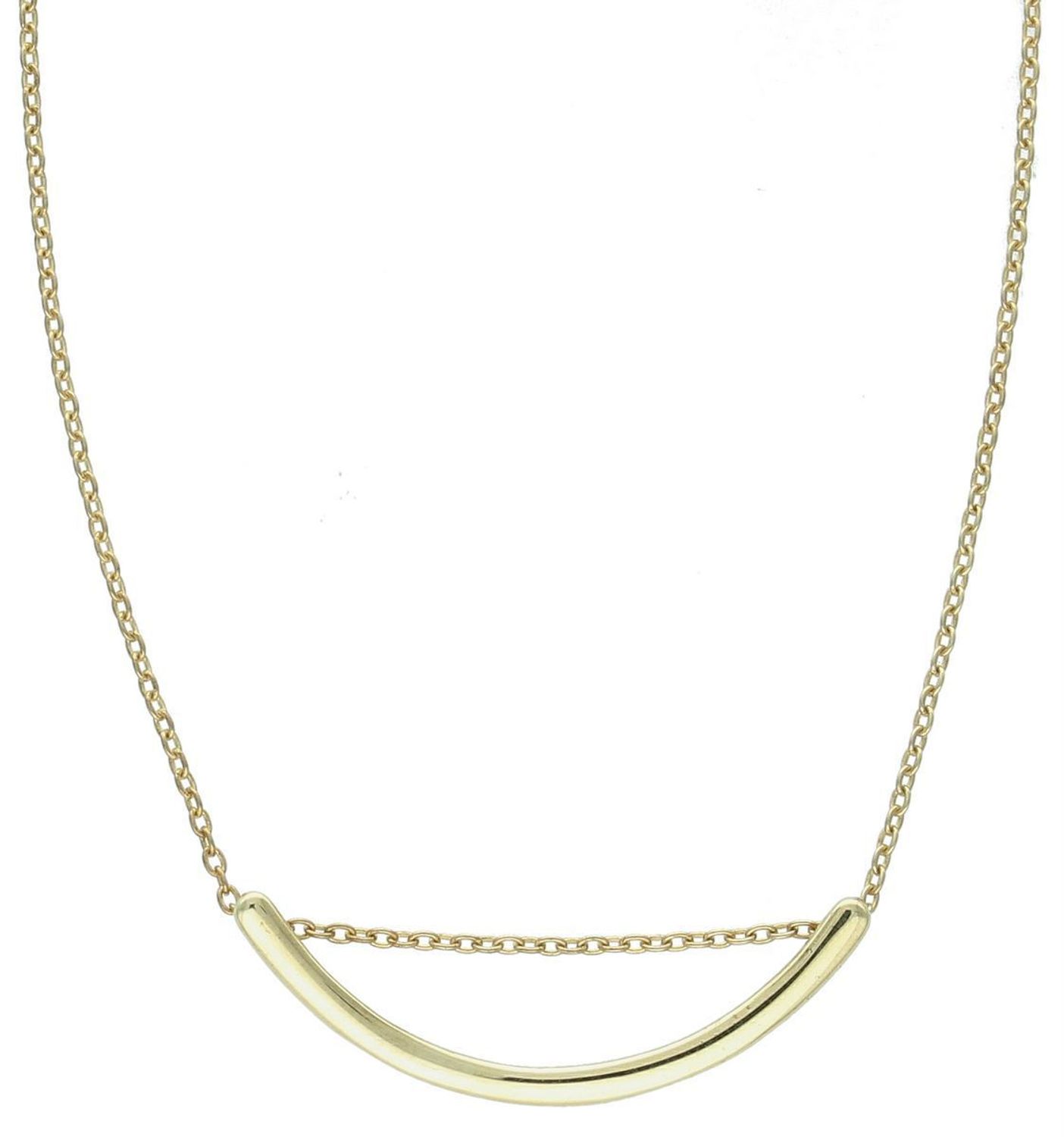 Złoty naszyjnik celebrytka   z motywem w kształcie półokręgu 333- NSZ-000000-123-333. Naszyjnik celebrytka wykonany z 8-karatowego złota. 1.jpg