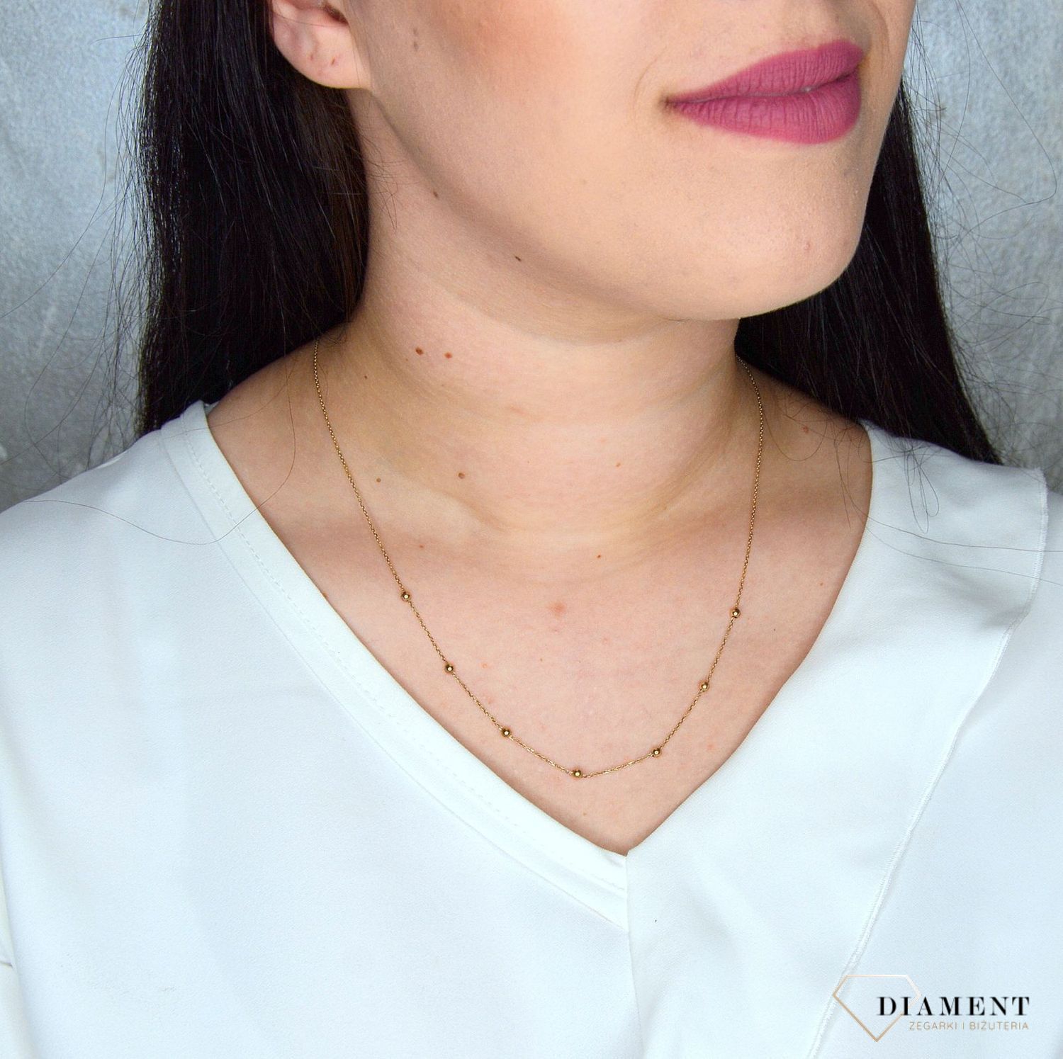 Złoty naszyjnik 333 długie kuleczki NSZ-000000-124-333.jpg