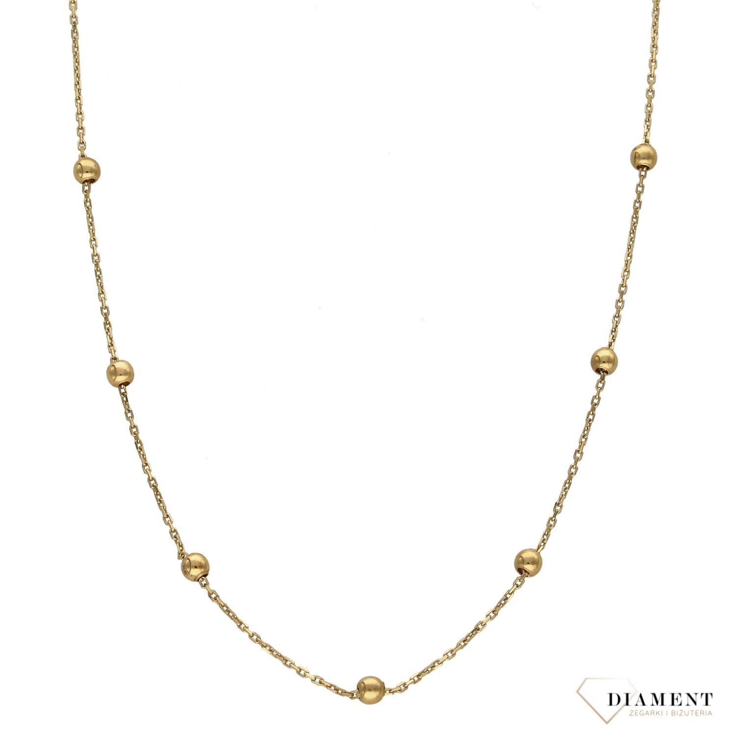 Złoty naszyjnik 333 długie kuleczki NSZ-000000-124-333.jpg