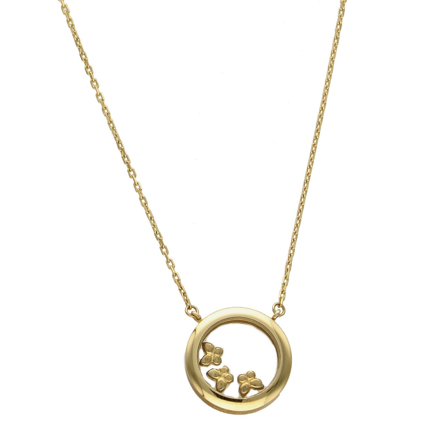 Złoty naszyjnik celebrytka 333 kółeczko z motylkami NSZ-000000-127-333.jpg