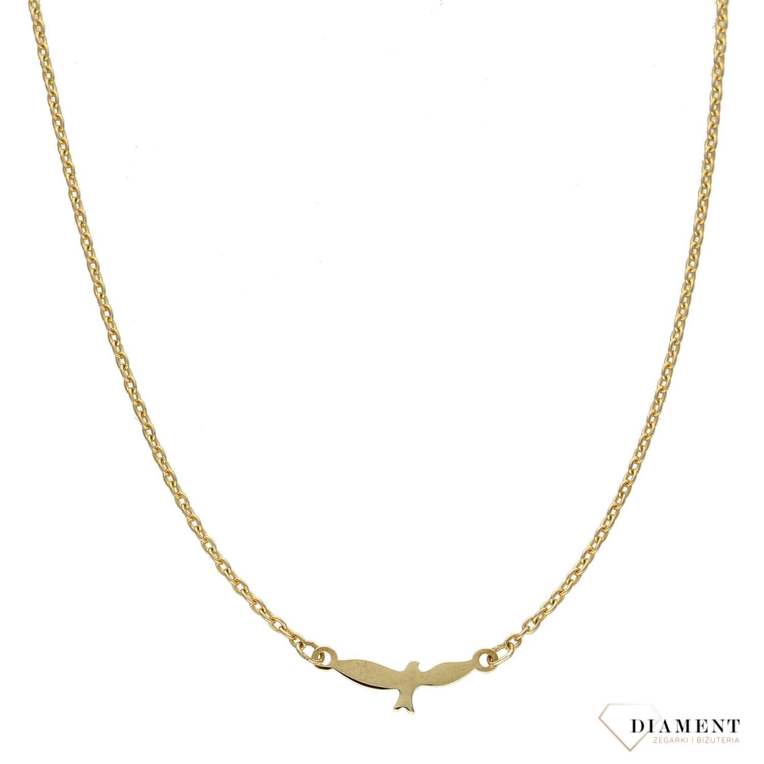 Złoty naszyjnik celebrytka 333 jaskółka NSZ-000000-128-333.jpg