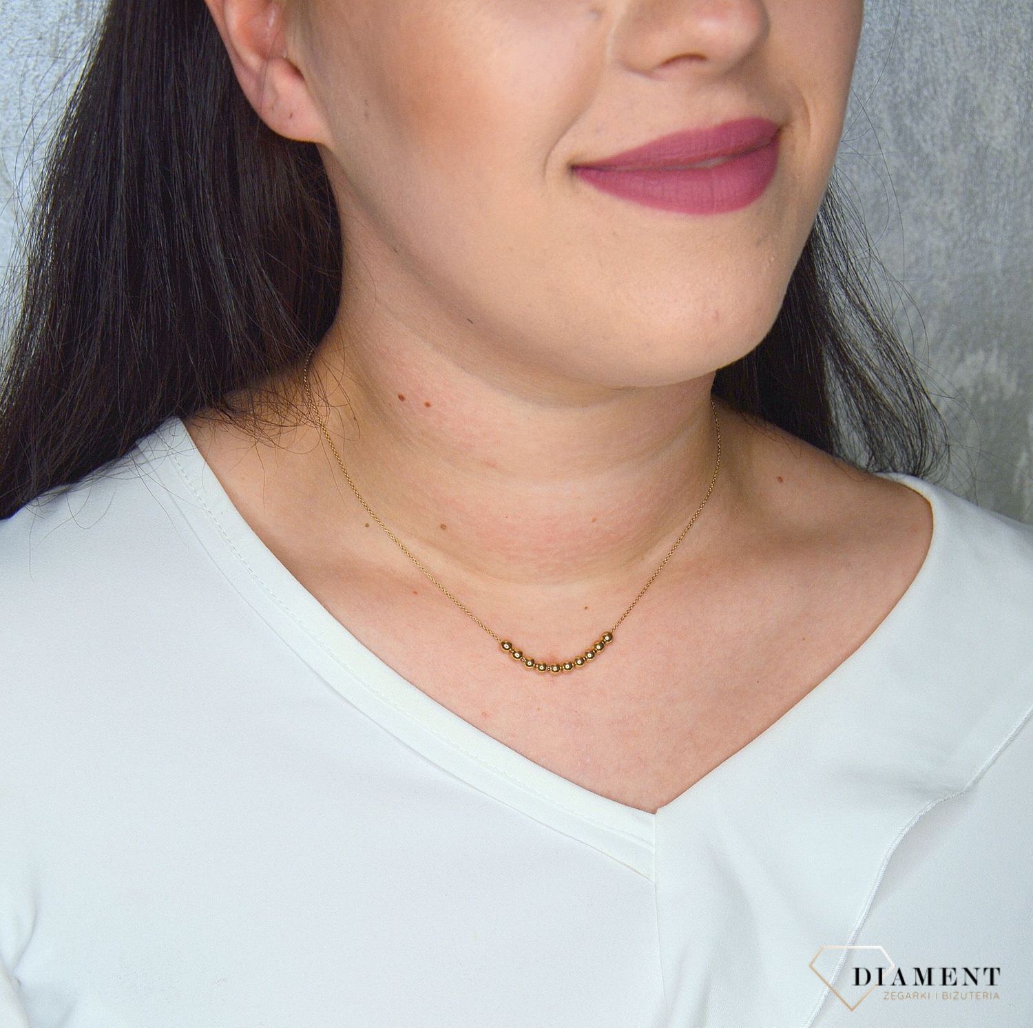 Złoty naszyjnik celebrytka 333 kuleczki NSZ-000000-132-333.jpg