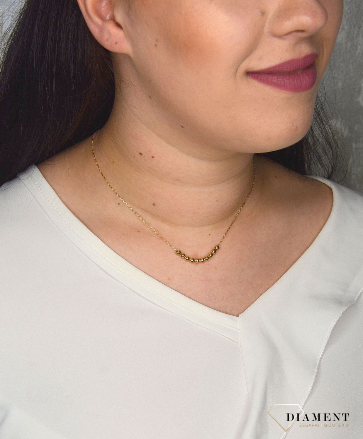Złoty naszyjnik celebrytka 333 kuleczki NSZ-000000-132-333.jpg