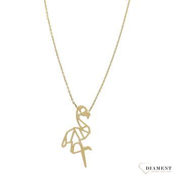 Złoty naszyjnik celebrytka z flamingiem✓Złote Naszyjniki Damskie w Sklepie z Biżuterią zegarki-diament.pl✓Piękne i Eleganckie Naszyjniki dla Kobiet✓Prawdziwe Złoto ✓Darmowa wysyłka✓.jpg