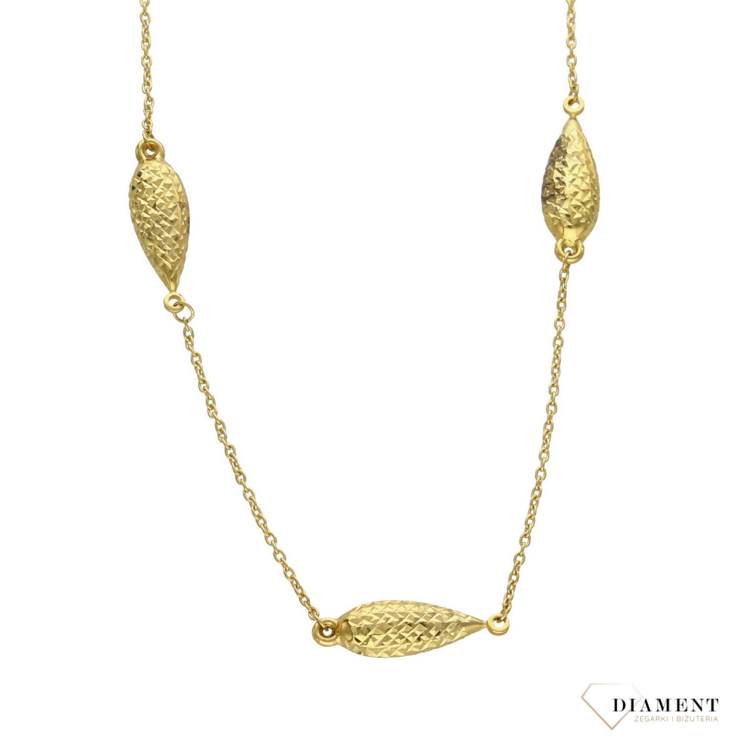 Złoty naszyjnik celebrytka fasolki grawerowane✓Złote Naszyjniki Damskie w Sklepie z Biżuterią zegarki-diament.pl✓Piękne i Eleganckie Naszyjniki dla Kobiet✓Prawdziwe Złoto ✓Darmowa wysyłka✓.jpg