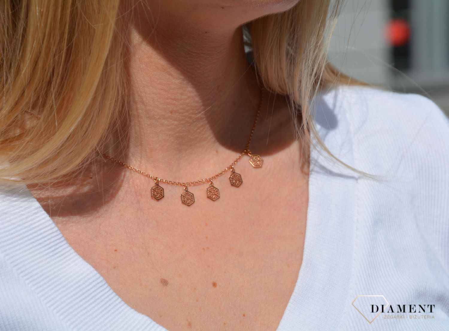 Celebrytka srebrna ażurowe płatki miodu Dall'Acqua NSZ 000000 238 925v.jpg