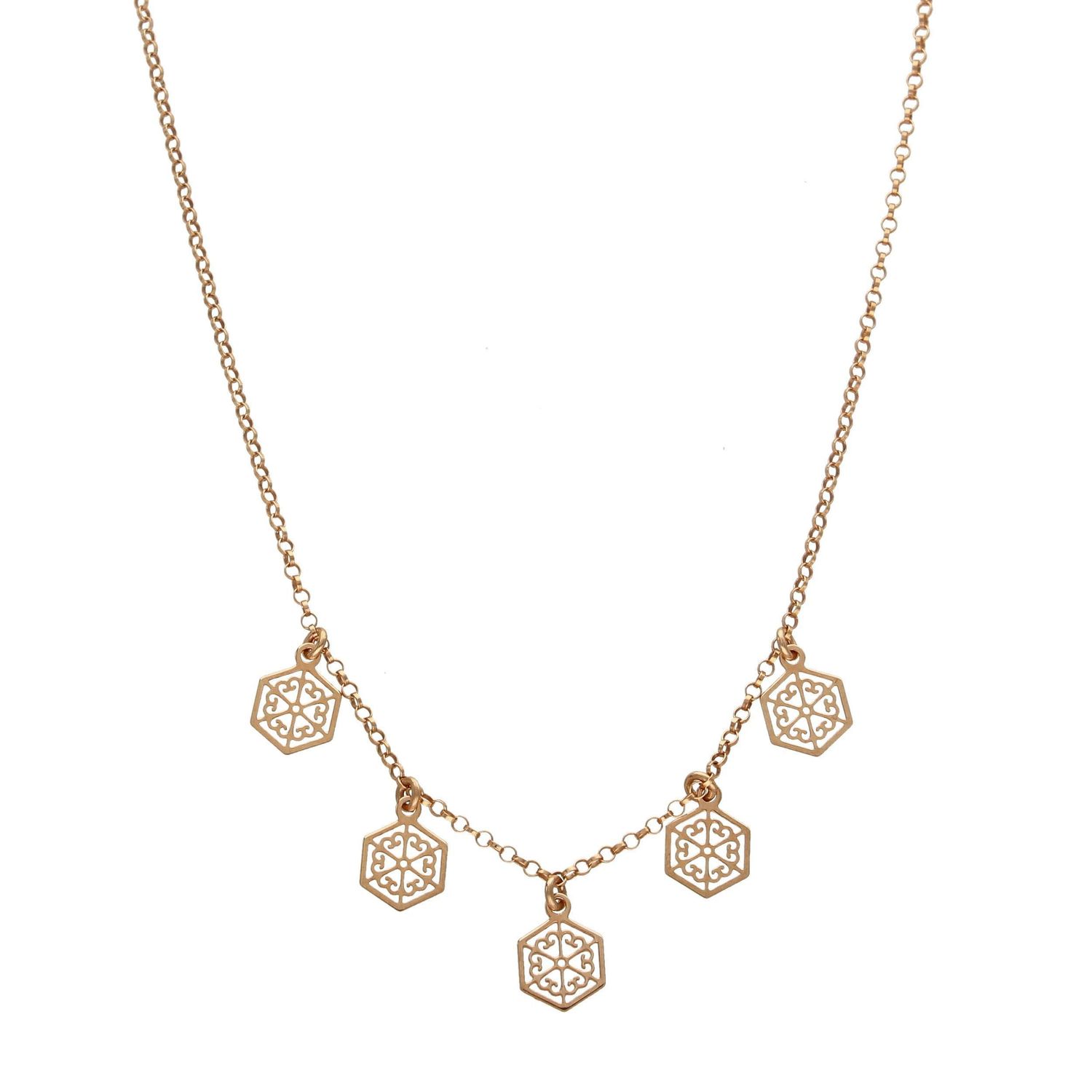 Celebrytka srebrna ażurowe płatki miodu Dall'Acqua NSZ 000000 238 925v.jpg