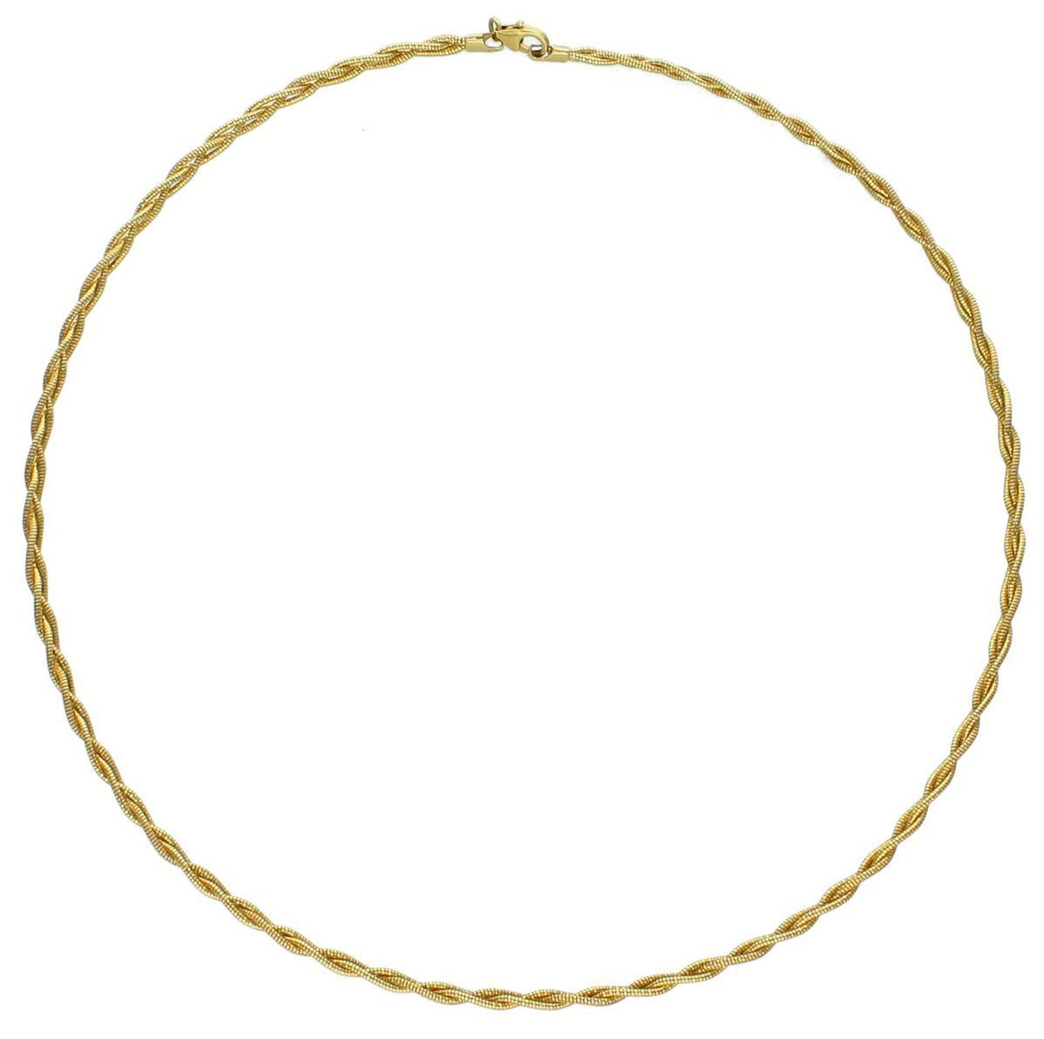 Złoty naszyjnik pleciony warkocz złoto 585, NSZ-000000-770-585 Złota kolia naszyjnik wykonany z najwyższej jakości złota próby 585. Łańcuszek pleciony w warkocz. Złoty naszyjnik idealnie 1.jpg