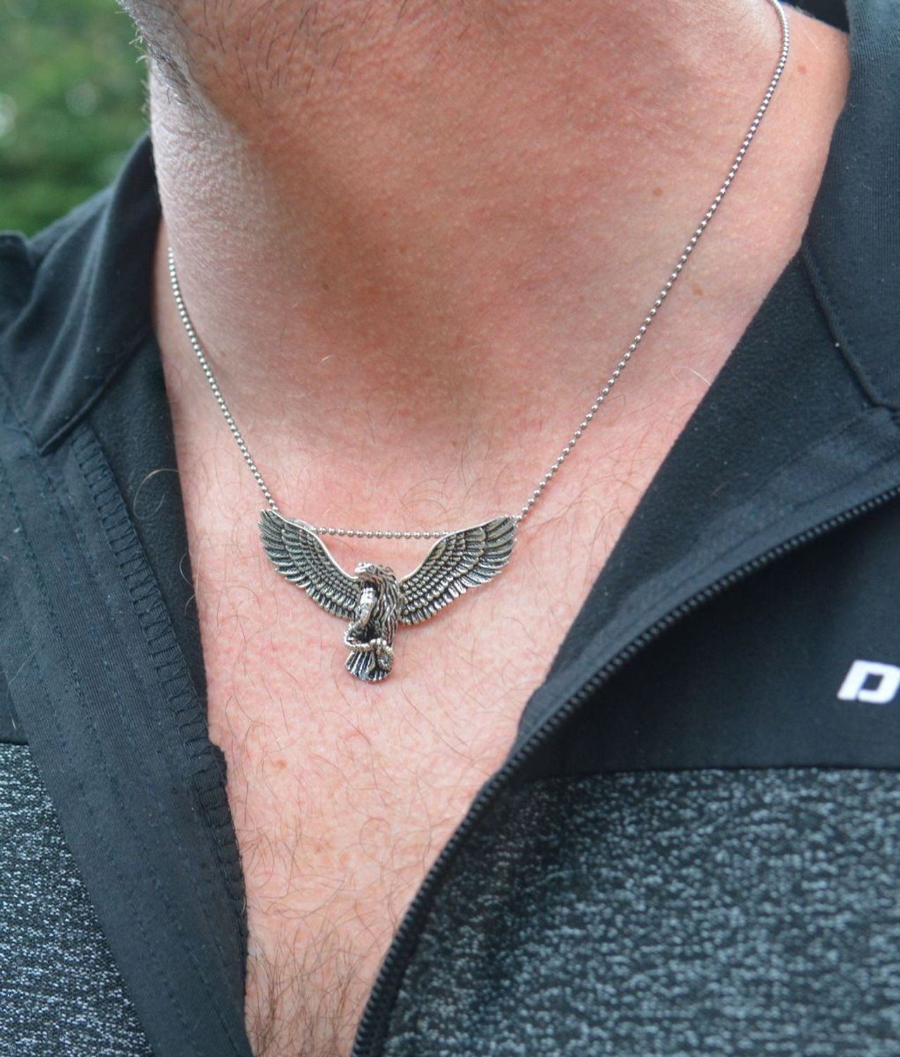 Stalowy łańcuszek splot kuleczki 50 cm  Łańcuszek do zawieszek NTSC16 (2).jpg