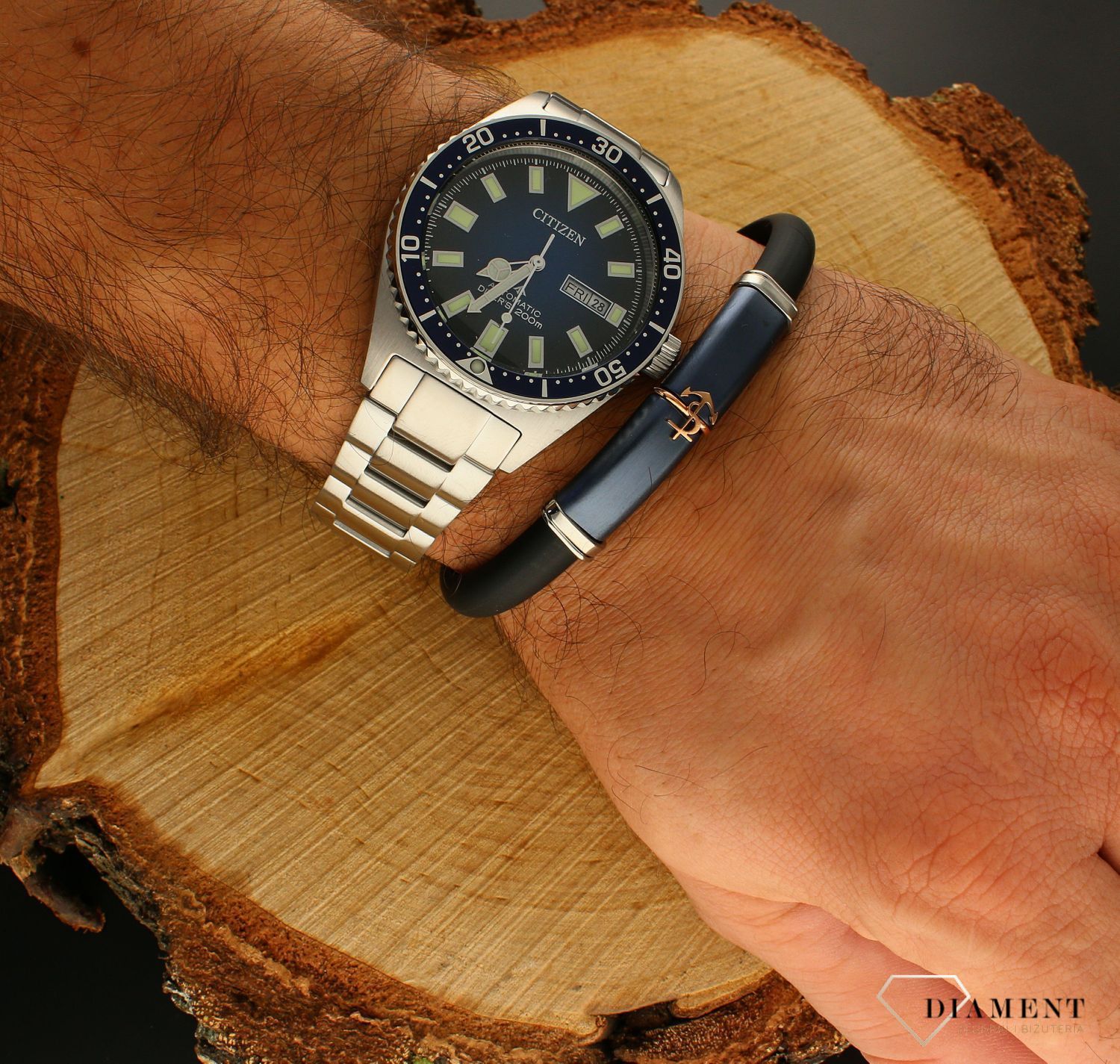 Zegarek męski Citizen Promaster Automatic Challange Diver NY0129-58LE. Zegarek męski do nurkowania. Automat do nurkowania. Męski zegarek na prezent. Zegarek citizen do nurkowania. Zegarek z granatową tarczą i bezlem..jpg