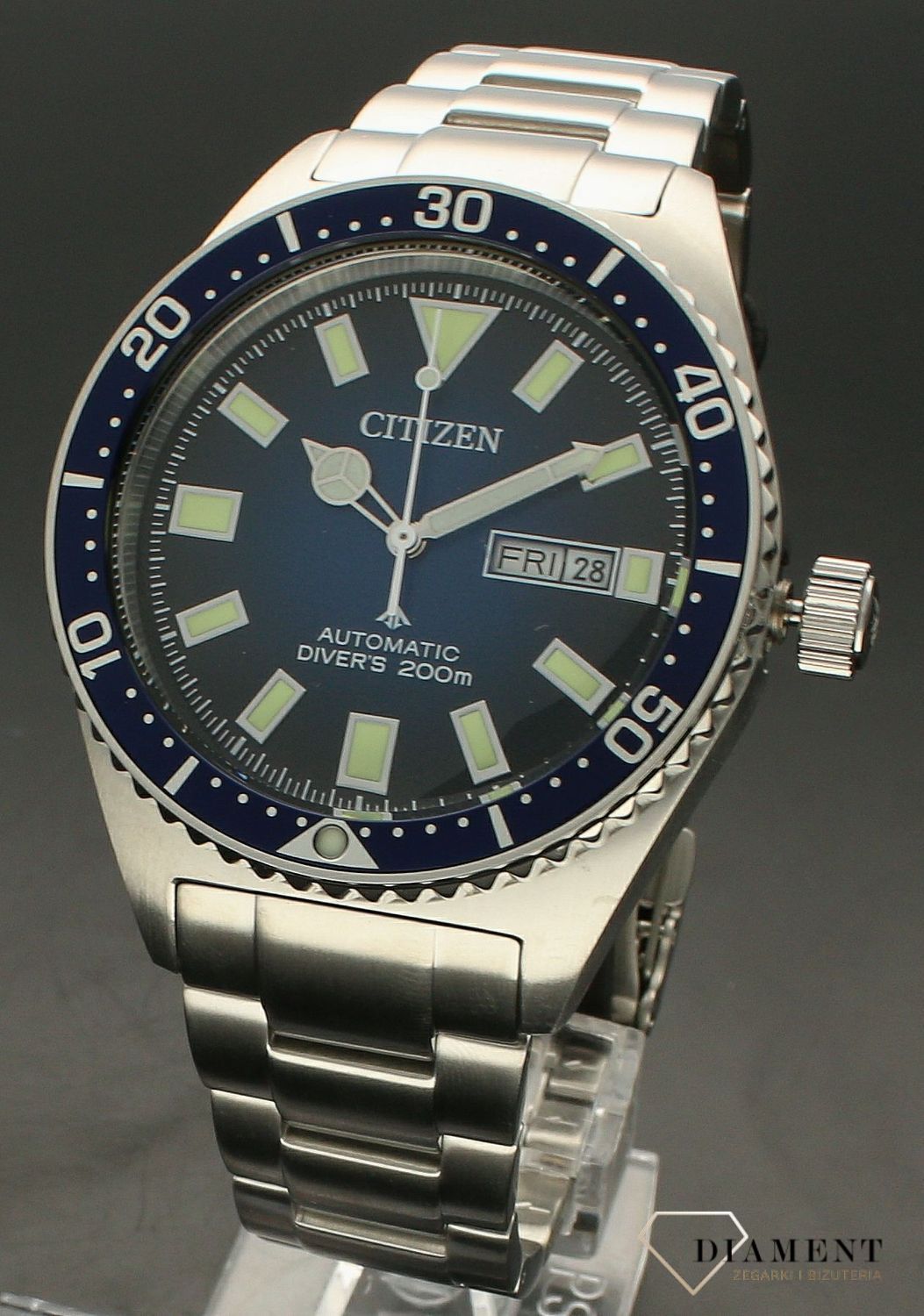 Zegarek męski Citizen Promaster Automatic Challange Diver NY0129-58LE. Zegarek męski do nurkowania. Automat do nurkowania. Męski zegarek na prezent. Zegarek citizen do nurkowania. Zegarek z granatową tarczą i bezlem..jpg