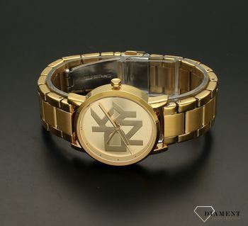 Zegarek damski złoty DKNY Soho NY2959. Zegarek damski DKNY Soho NY2959 wyposażony jest w kwarcowy mechanizm, zasilany za pomocą baterii. Damski zegarek w złotym kolorze. Zegarek damski w złotej koloryst (5).jpg