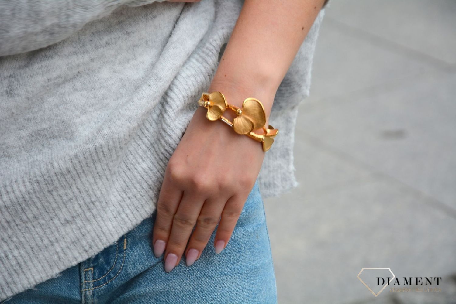 Złota bransoletka niekropień klinowaty Graziella. Bransoletka złota w Sklepie z Biżuterią zegarki-diament.pl✓Piękna i Elegancka Bransoletka dla Kobiet✓Biżuteria damska idealna na prezent dla każdej kobiety (3).jpg