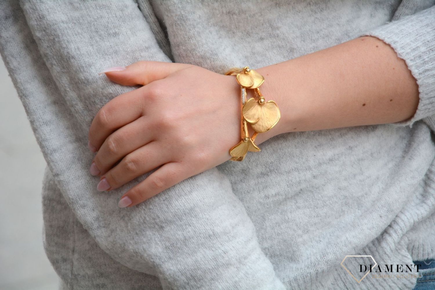 Złota bransoletka niekropień klinowaty Graziella. Bransoletka złota w Sklepie z Biżuterią zegarki-diament.pl✓Piękna i Elegancka Bransoletka dla Kobiet✓Biżuteria damska idealna na prezent dla każdej kobiety (3).jpg