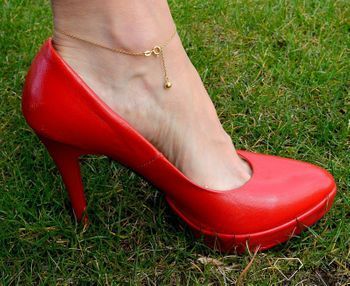 Złota bransoletka na nogę z kuleczką 585✓ Złote Bransoletki na nogę, bransoletki na kostkę, (3).JPG